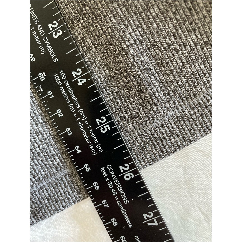 Athleta Uptempo Ribbed Henley Top Women XL Gray‎ Long Sleeve Stretch Athletic - Picture 9 of 9